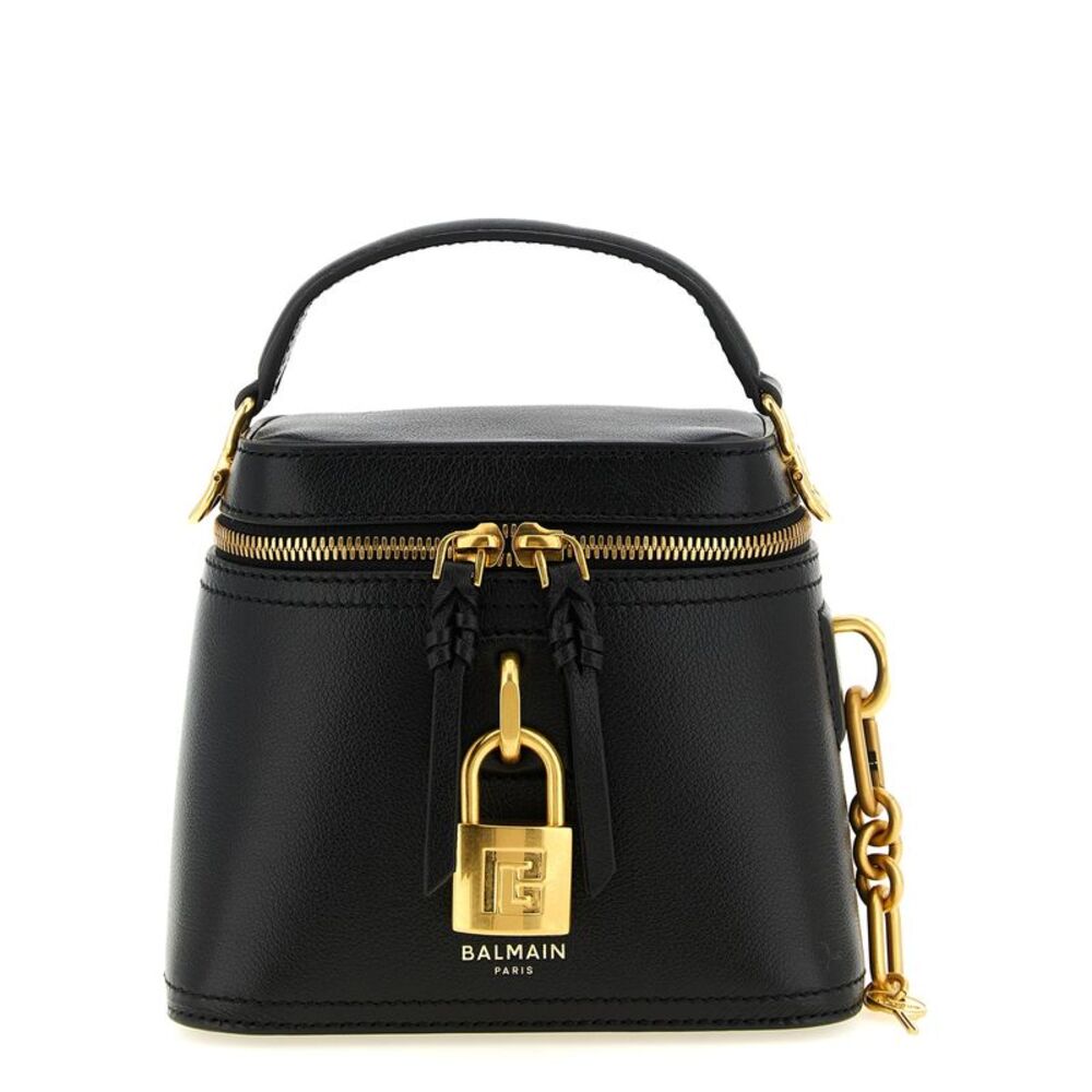 Balmain Black Buffalo Leather Women's Handbag